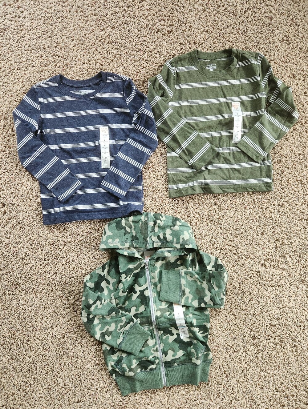 Jumping Beans Shirts And Hoodie Boys Size 4 NWT
